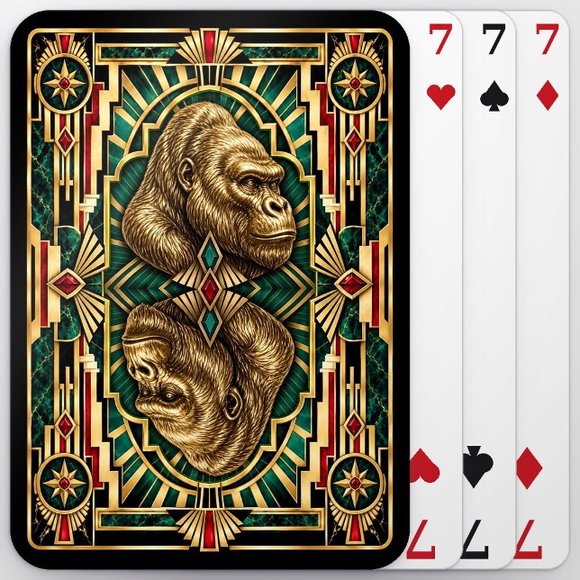 Jeu De Cartes Gorille, faune Art déco (Créateur téléchargé)