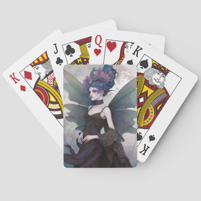 Jeu De Cartes Goth Dark Fairy Girl Imaginaire Art (dos)