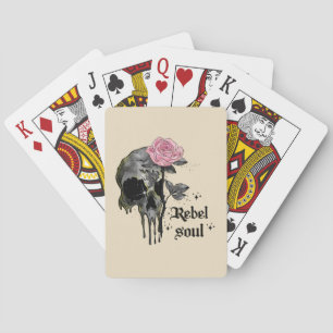 Jeu De Cartes Goth Skull Rebel Soul