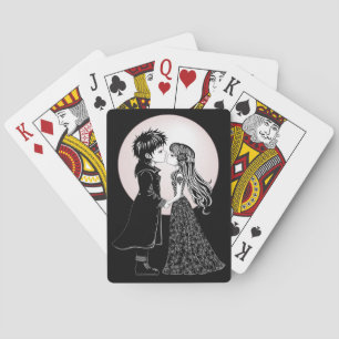 Jeu De Cartes Gothique Emo Enfants Kiss Valentine's Day