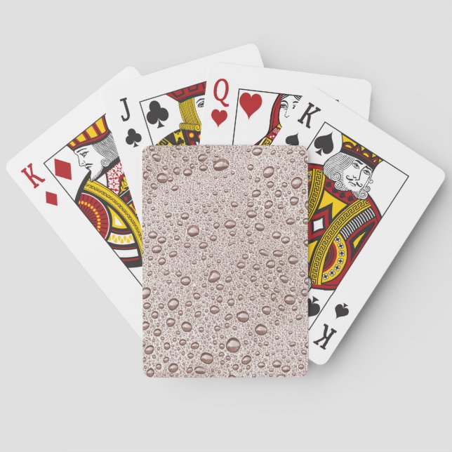 Jeu De Cartes gouttelettes d'eau Sepia (dos)