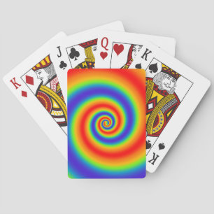 Jeu De Cartes Gradient du Colorful Spiral Effect