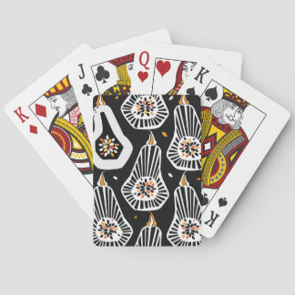 Jeu De Cartes Graines Citrouilles stylisées : Conception transpa