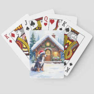Jeu De Cartes Grand chien de montagne suisse Cabane enneigée Cha