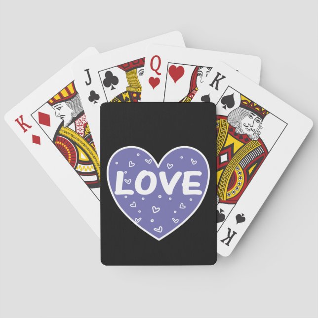 Jeu De Cartes Grand coeur d'amour (dos)