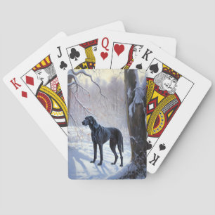 Jeu De Cartes Grand Danois Laissez Tomber la Neige Noël