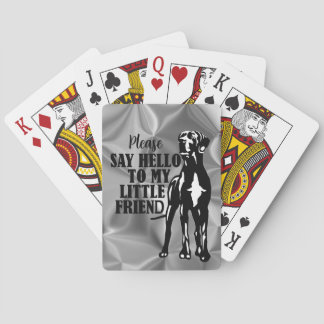Jeu De Cartes Grand Danois noir et blanc 