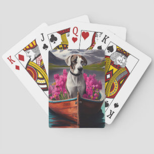 Jeu De Cartes Grand Danois sur une pagaie : Une aventure pittore