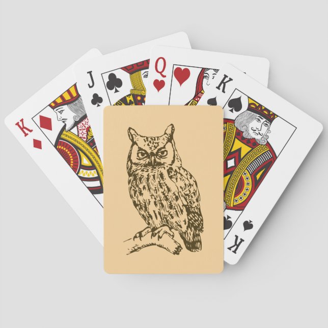 Jeu De Cartes Grand-duc de Virginie pêche (dos)