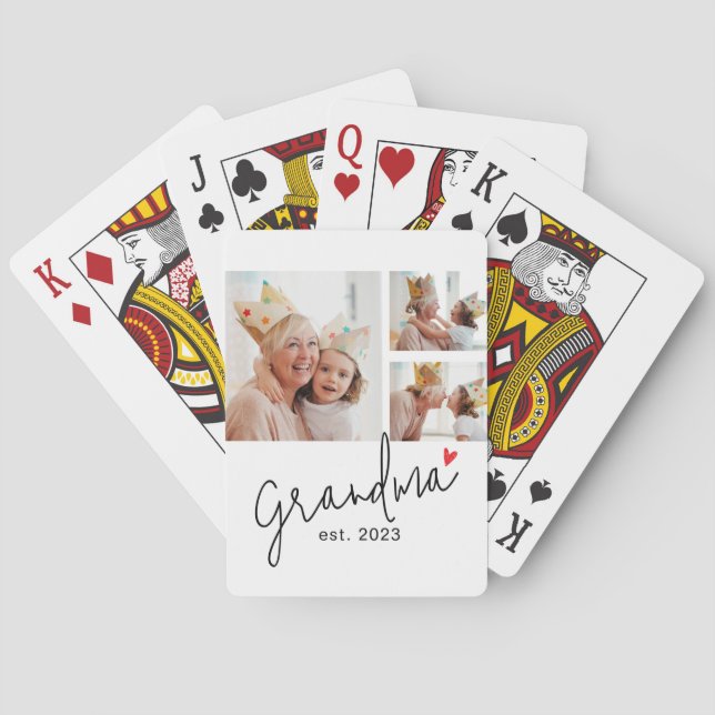 Jeu De Cartes Grand-mère a établi la photo 3 du script moderne (dos)