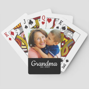 Jeu De Cartes Grand-mère Police de caractères Moderne Photo 