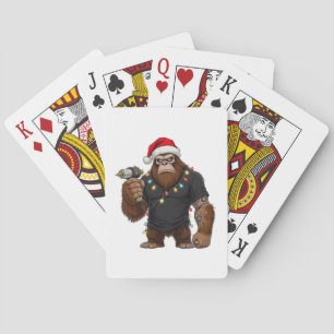 Jeu De Cartes Grand tatouage de Bigfoot Sasquatch Noël  