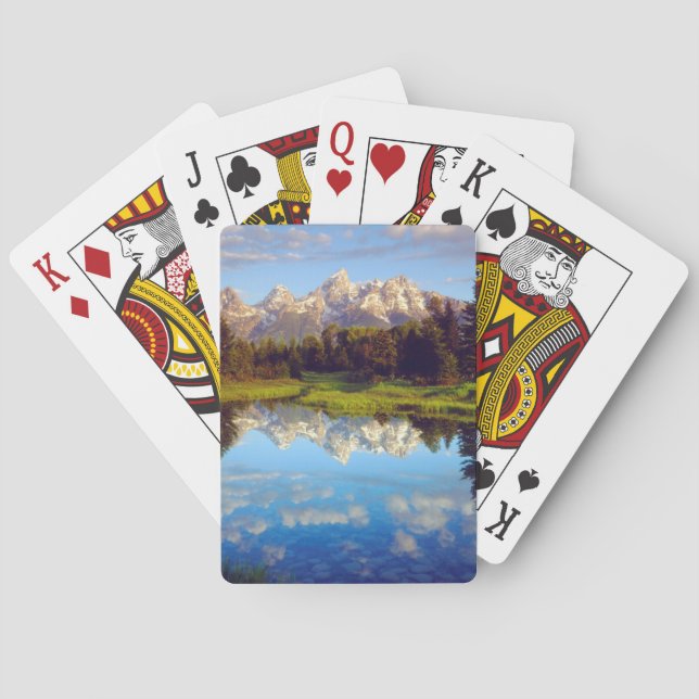 Jeu De Cartes Grand Tetons se reflétant dans la rivière Snake (dos)