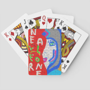 Jeu De Cartes Grand Visage Prêtre Jamais seul Graffiti Art