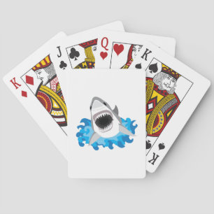 Jeu De Cartes Grande attaque de requin blanc