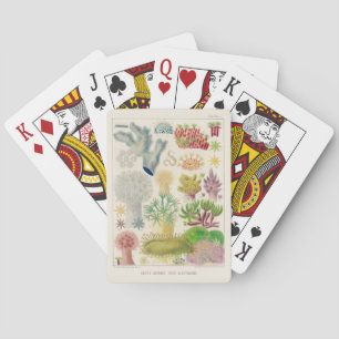 Jeu De Cartes Grande barrière vintage de l'Australie Alcyonaria