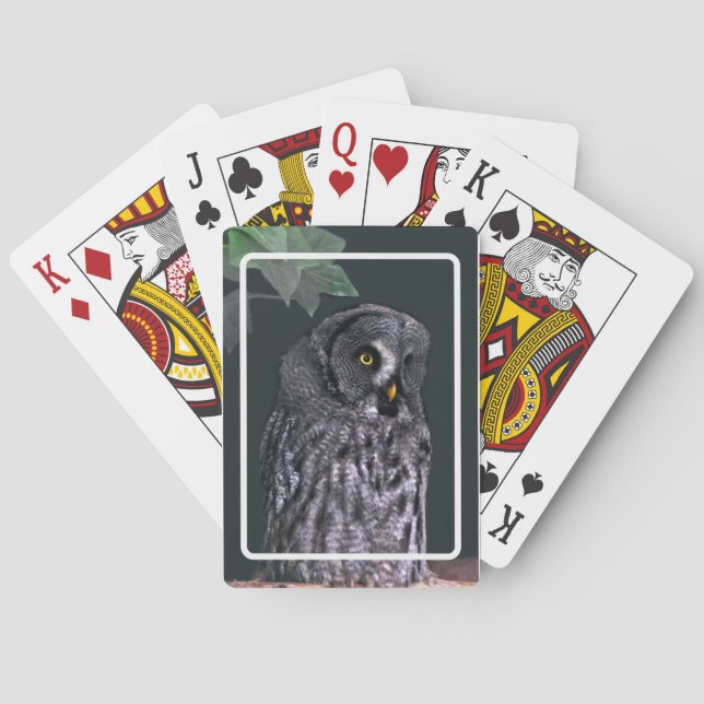 Jeu De Cartes Grande Chouette grise (dos)
