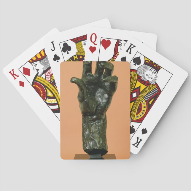 Jeu De Cartes Grande Main Gauche (bronze) (dos)