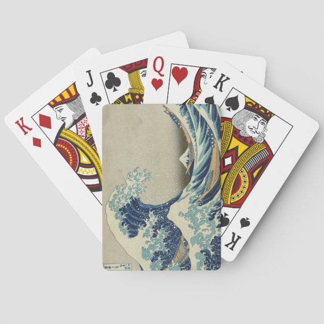 Jeu De Cartes Grande vague japonaise outre de Kanagawa par (dos)