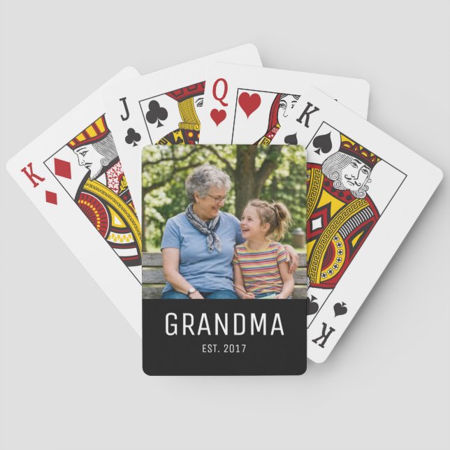 Jeu De Cartes Grandma Established Photo  (dos)