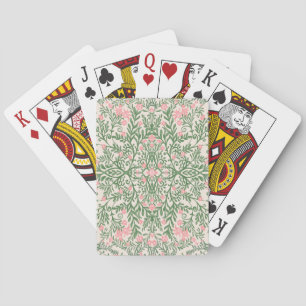 Jeu De Cartes Grandmillénaires floraux rose et vert