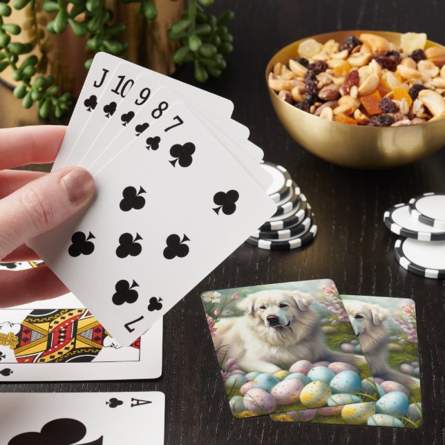 Jeu De Cartes Grands Pyrénées avec œufs de Pâques (In Situ)