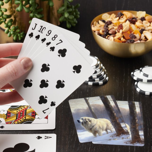 Jeu De Cartes Grands Pyrénées Qu'il neige Noël (In Situ)