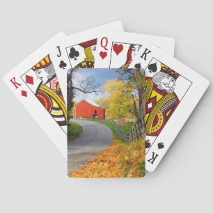 Jeu De Cartes Grange dans l'automne