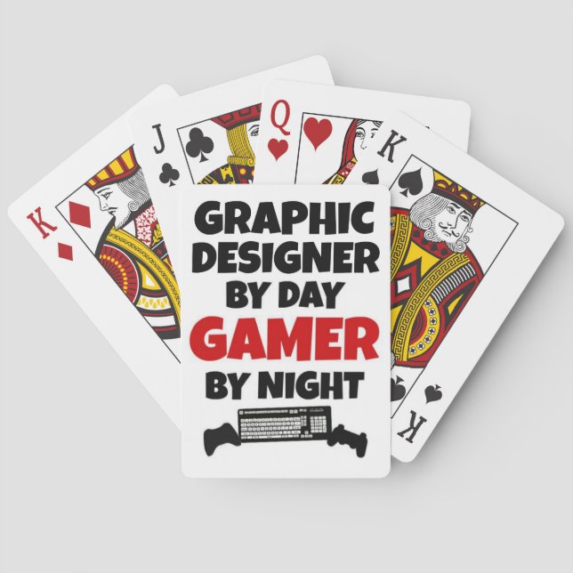 Jeu De Cartes Graphic Designer Gamer (dos)