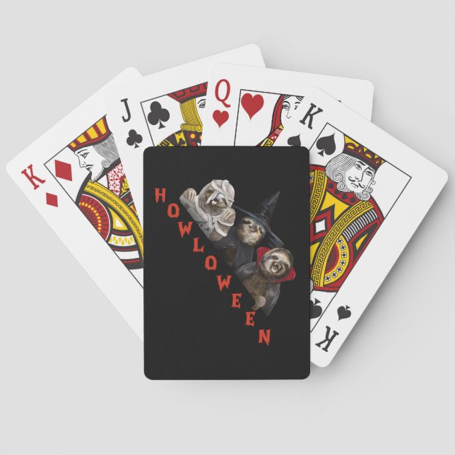 Jeu De Cartes Graphique de jonction de jonction d'Halloween sur  (dos)