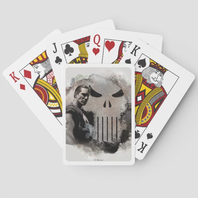 Jeu De Cartes Graphique de punisher et logo (dos)