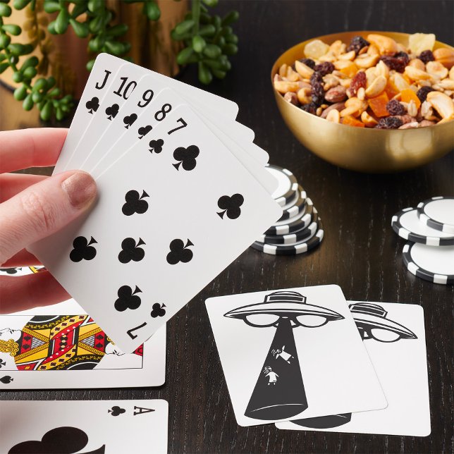 Jeu De Cartes Graphique d'enlèvement d'ovni rétro Alien Sci-Fi (Créateur téléchargé)