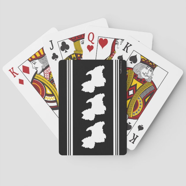 Jeu De Cartes Graphique noir (dos)