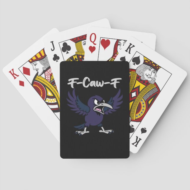 Jeu De Cartes Graphique Rétro F-Caw-F (dos)