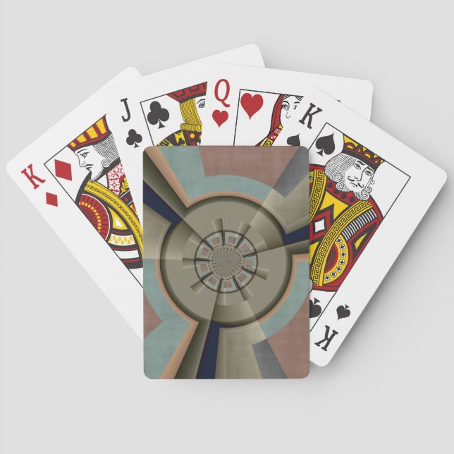Jeu De Cartes Graphisme d'art fractal de l'harmonie des couleurs (dos)