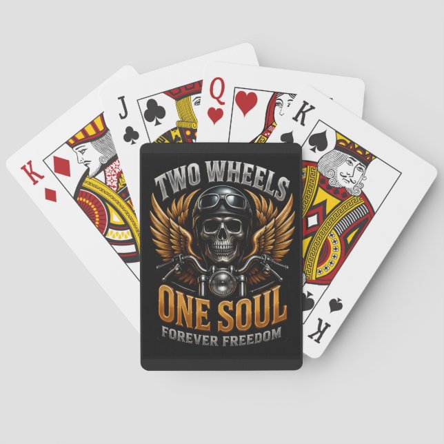 Jeu De Cartes Graphisme de liberté pour motards 🦅 🏍️ (dos)
