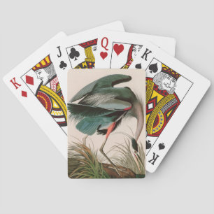 Jeu De Cartes Great Blue Heron Birds of America Audubon Imprimer