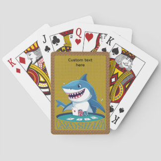 Jeu De Cartes Great White Card Shark poker player playing cards