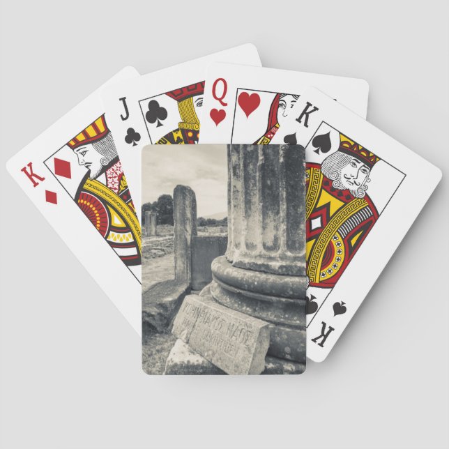 Jeu De Cartes Grèce, ruines d'une ville antique (dos)