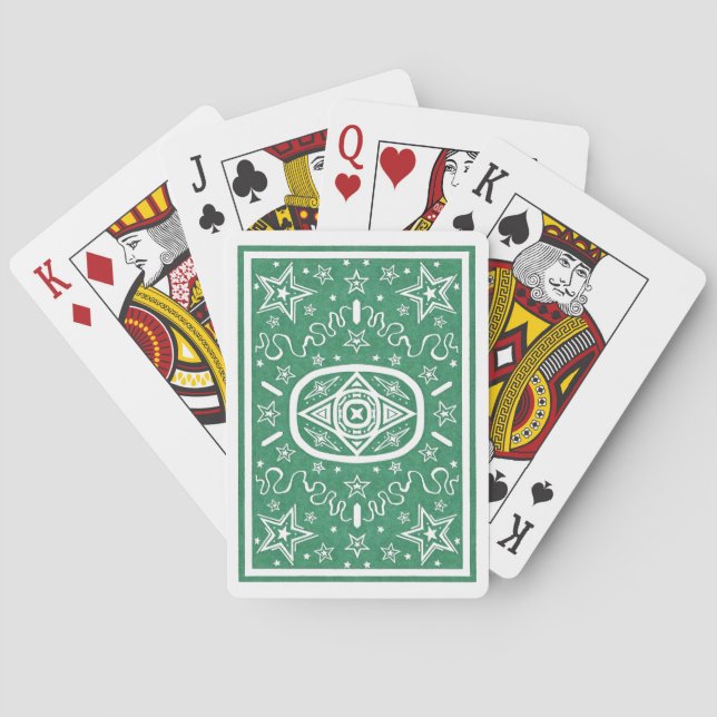 Jeu De Cartes Green Star (dos)