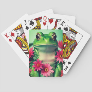 Jeu De Cartes Grenouille à fleurs