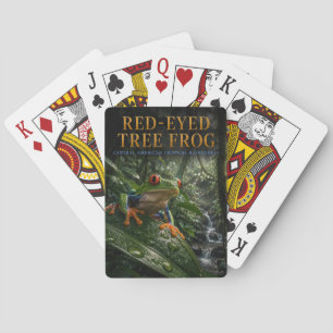 Jeu De Cartes Grenouille aux yeux rouges de la forêt tropicale A