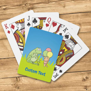 Jeu De Cartes Grenouille avec Icecream Jouer des cartes