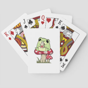 Jeu De Cartes Grenouille Champignon Goblincore Mycologie Style C