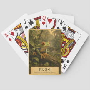 Jeu De Cartes Grenouille d'Amérique centrale VINTAGE
