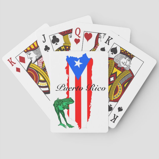 Jeu De Cartes Grenouille de l'île de Porto Rico Coqui (dos)