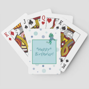 Jeu De Cartes Grenouille en Jeans, Anniversaire, Pois