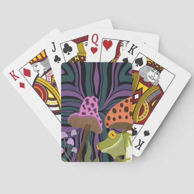Jeu De Cartes Grenouille et champignon Whimsical (dos)