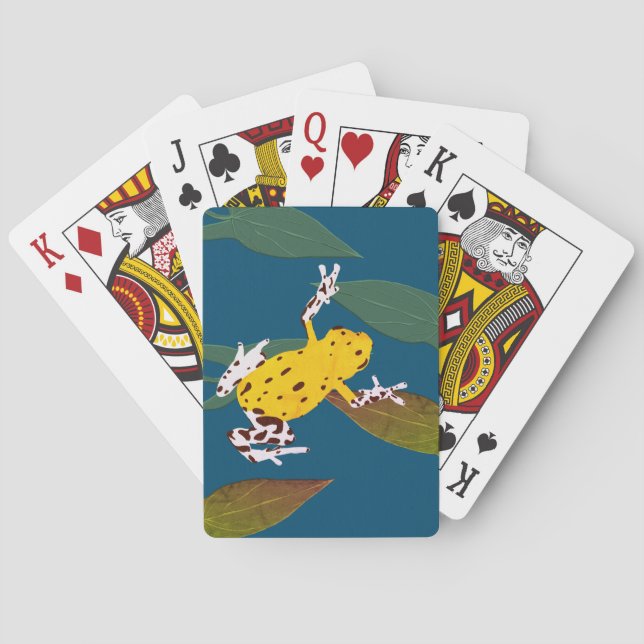 Jeu De Cartes Grenouille Jaune Art Personnalisé (dos)