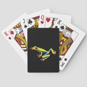 Jeu De Cartes Grenouille peinte aux yeux rouges